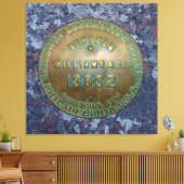 Bord van stoomlocomotievenbouwers canvas afdruk (Insitu (Woonkamer))