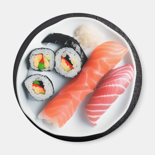 Bord van Sushi | Realistische voeding Magneet (Voorkant)