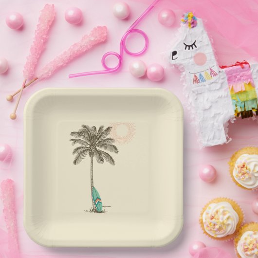 Bord van Tropisch Beach Party-papier (Feest)