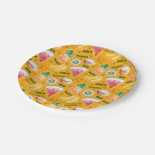 Bord van tropisch fruitpapier (Gekanteld)