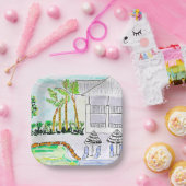 Bord van tropisch Poolpapier door Ariella & Lily (Feest)