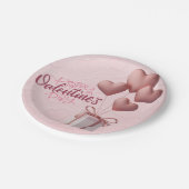 Bord van valentijnse roze ballonnen (Gekanteld)