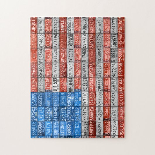 Bord van vergunningen voor de Verenigde Staten van Legpuzzel (Verticaal)