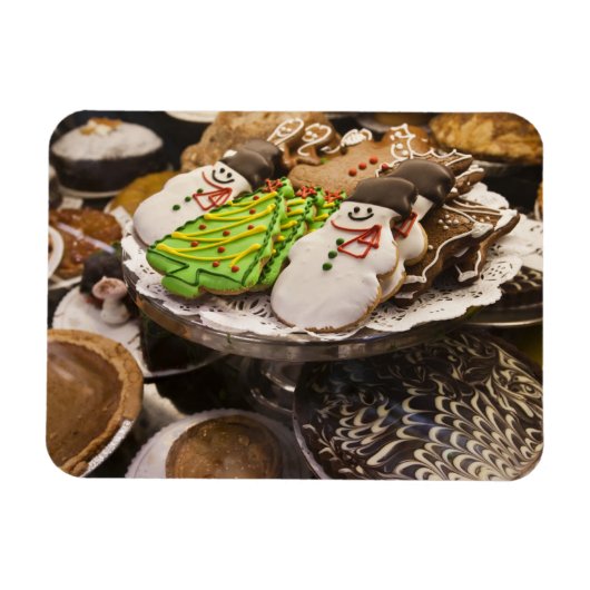 Bord van verse kerstkoekjes magneet (Horizontaal)