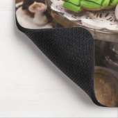 Bord van verse kerstkoekjes muismat (Hoek)