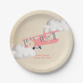 Bord van vliegtuigpapier,  Baby shower (Voorkant)