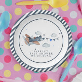 Bord van vliegtuigwolken Baby shower