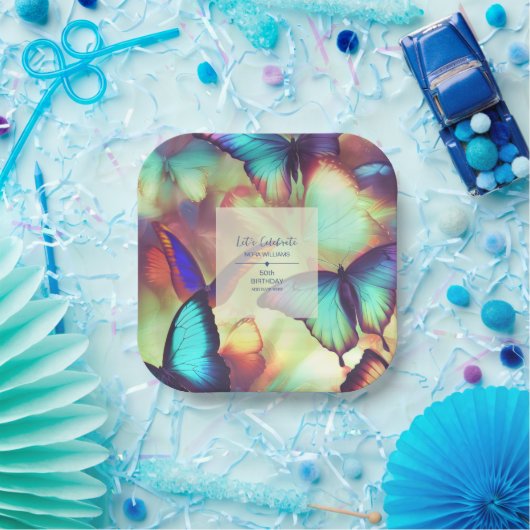 Bord van vlinderpapier (Feest)