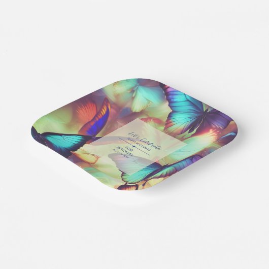 Bord van vlinderpapier (Gebogen)