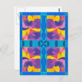 Bord van vruchten briefkaart (Voorkant / Achterkant)