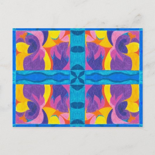 Bord van vruchten briefkaart (Voorkant)