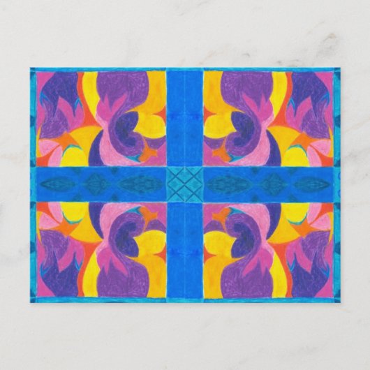 Bord van vruchten briefkaart (Voorkant)