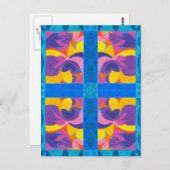 Bord van vruchten briefkaart (Voorkant / Achterkant)