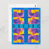 Bord van vruchten briefkaart (Voorkant / Achterkant)