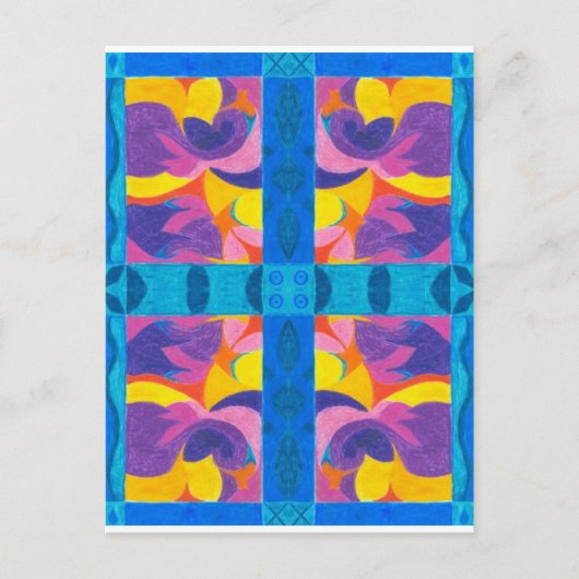 Bord van vruchten briefkaart (Voorkant)