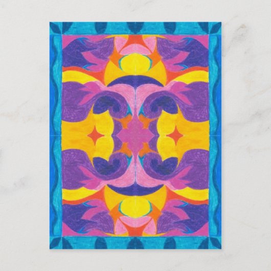 Bord van vruchten briefkaart (Voorkant)