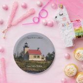 Bord van vuurtoren van koperen haven (Feest)