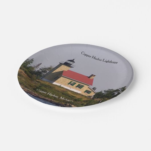 Bord van vuurtoren van koperen haven (Gekanteld)