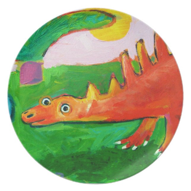 Bord van Whimsical Dinosaur (Voorkant)