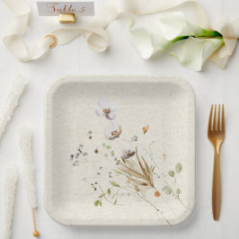 Bord van wilde bloemen