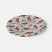 Bord van winterkardinalen en sinuskarton (Gekanteld)