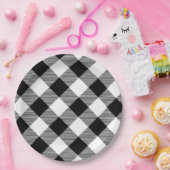 Bord van wit en zwart buffelpapier (Feest)