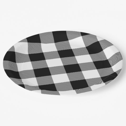 Bord van wit en zwart buffelpapier (Gekanteld)