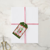 Bord van zelfgemaakte kerstkoekjes cadeaulabel (Met Touw)