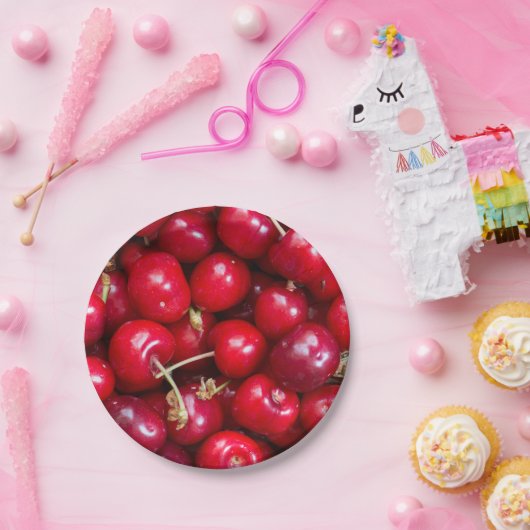 Bord van zoet kersenpatroon (Feest)