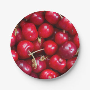 Bord van zoet kersenpatroon