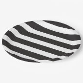 BORD VAN ZWARTE EN WITTE STRIPTE PARTIJ (Gekanteld)