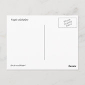 Bord Veggie Salad Briefkaart (Achterkant)