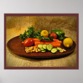Bord Veggie Salad Poster (Voorkant)
