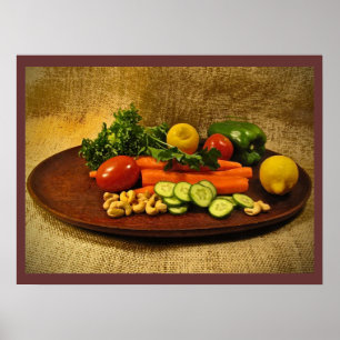 Bord Veggie Salad Poster