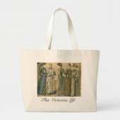 Bord Victoriaans mode, 1890 Grote Tote Bag (Voorkant)