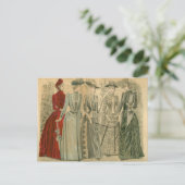 bord Victoriaans mode Briefkaart (Staand voorkant)