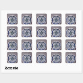 Bord Vierkante Sticker (Vel)