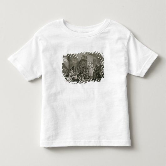 Bord VIII van A Rake's Progress, 1735 Kinder Shirts (Voorkant)