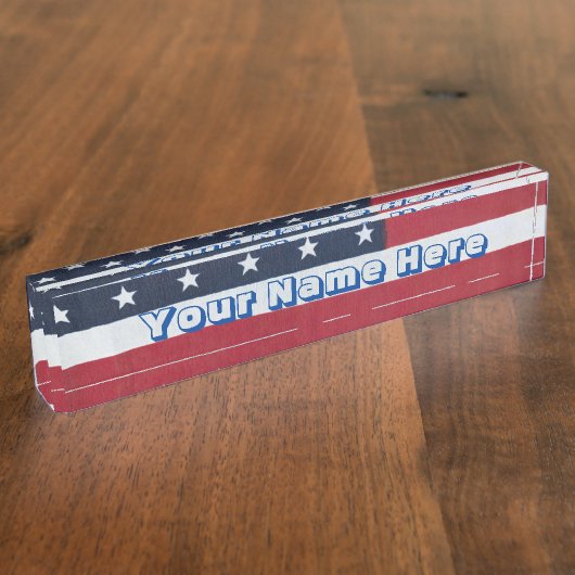 Bord Vlagdesk Naambordje (Zijkant)