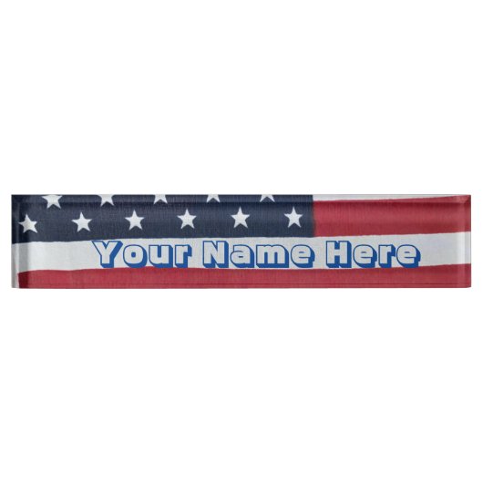 Bord Vlagdesk Naambordje (Voorkant)