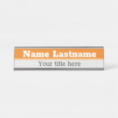 Bord voor aangepaste bureaunaam bureau naambordje (Voorkant)