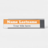 Bord voor aangepaste bureaunaam bureau naambordje (Voorkant)