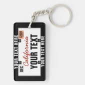 Bord voor aangepaste licenties sleutelhanger (achterkant)