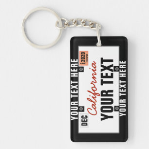 Bord voor aangepaste licenties sleutelhanger