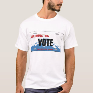 Bord voor aangepaste Washington-licenties T-shirt