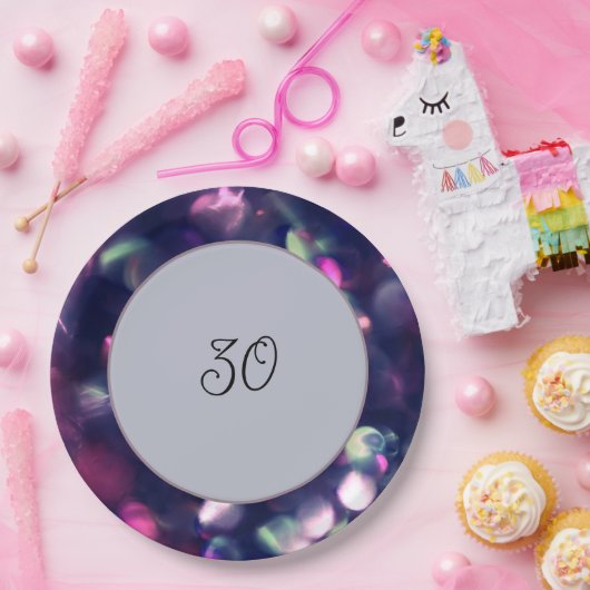 Bord voor berry Sparkle Paper (Feest)