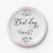 Bord voor beste-dag script voor moderne bruiloft (Voorkant)