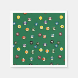 Bord voor Biljart Verjaardagsfeest Servet