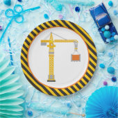 Bord voor bouwkraan op jaardag papier (Feest)