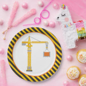 Bord voor bouwkraan op jaardag papier (Feest)